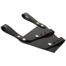 Leather dagger holder with trapezoidal plate